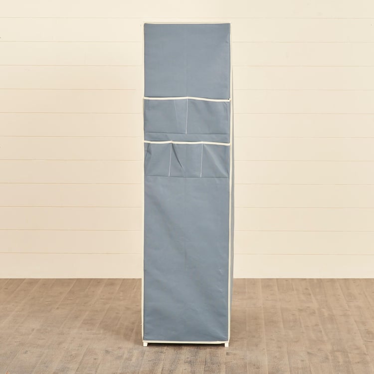 Helios Opus Fabric 2-Door Collapsible Wardrobe - Grey