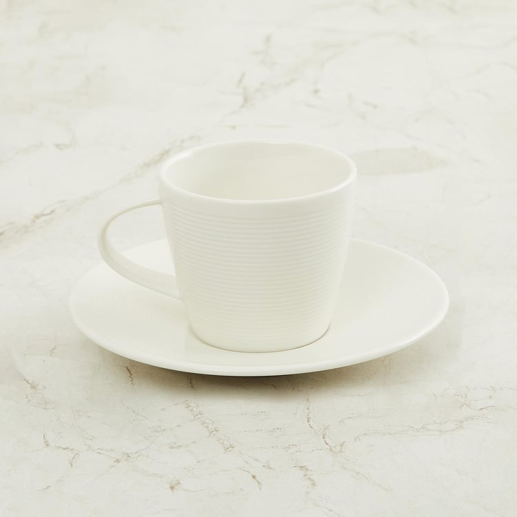 Marshmallow Porcelain Cup and Saucer - 180ml