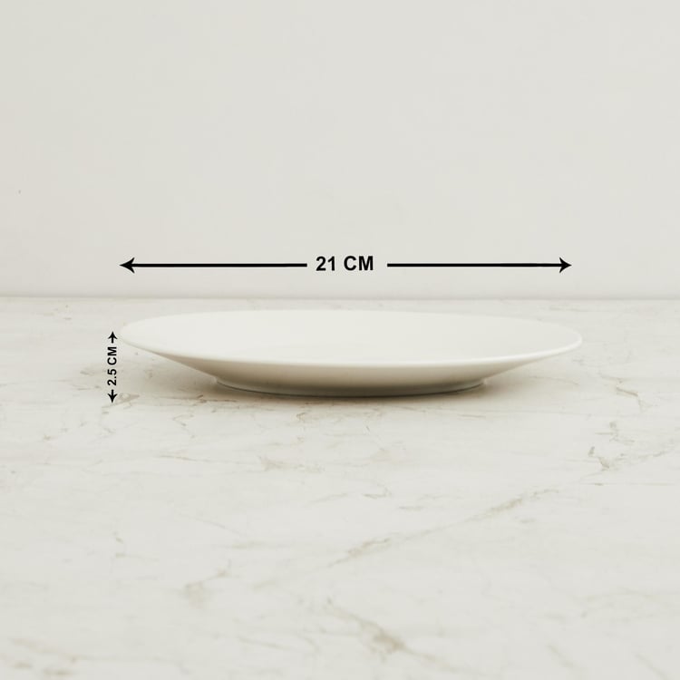 Marshmallow Porcelain Dessert Plate - 21cm