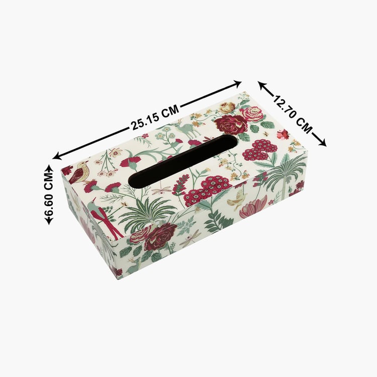 INDIA CIRCUS  Floral Galore Printed Tissue Holder