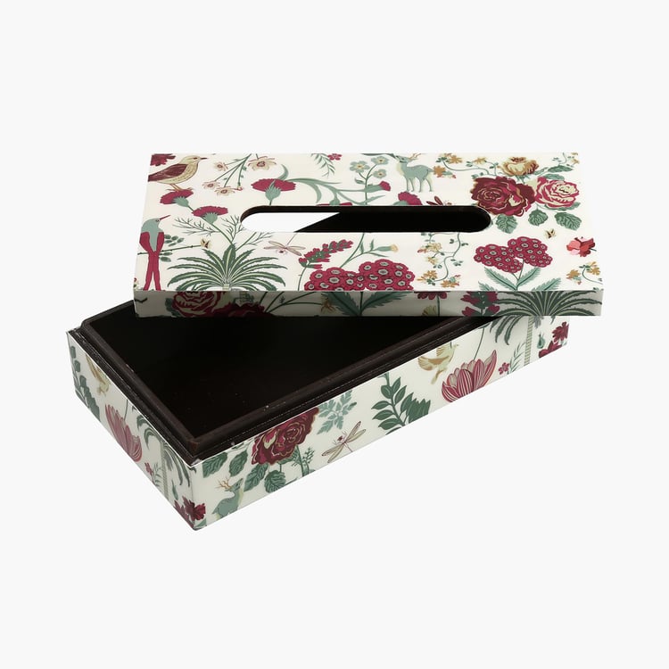 INDIA CIRCUS  Floral Galore Printed Tissue Holder