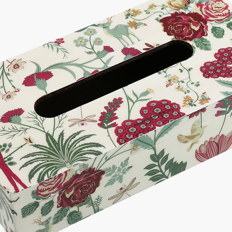 INDIA CIRCUS  Floral Galore Printed Tissue Holder