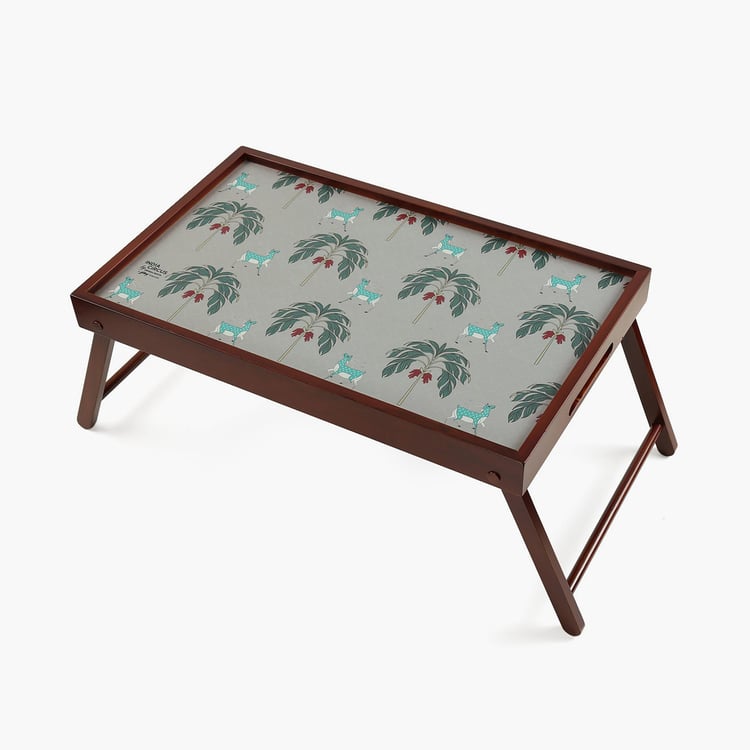 INDIA CIRCUS Deer Park Printed Breakfast Tray Table