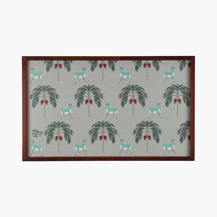 INDIA CIRCUS Deer Park Printed Breakfast Tray Table