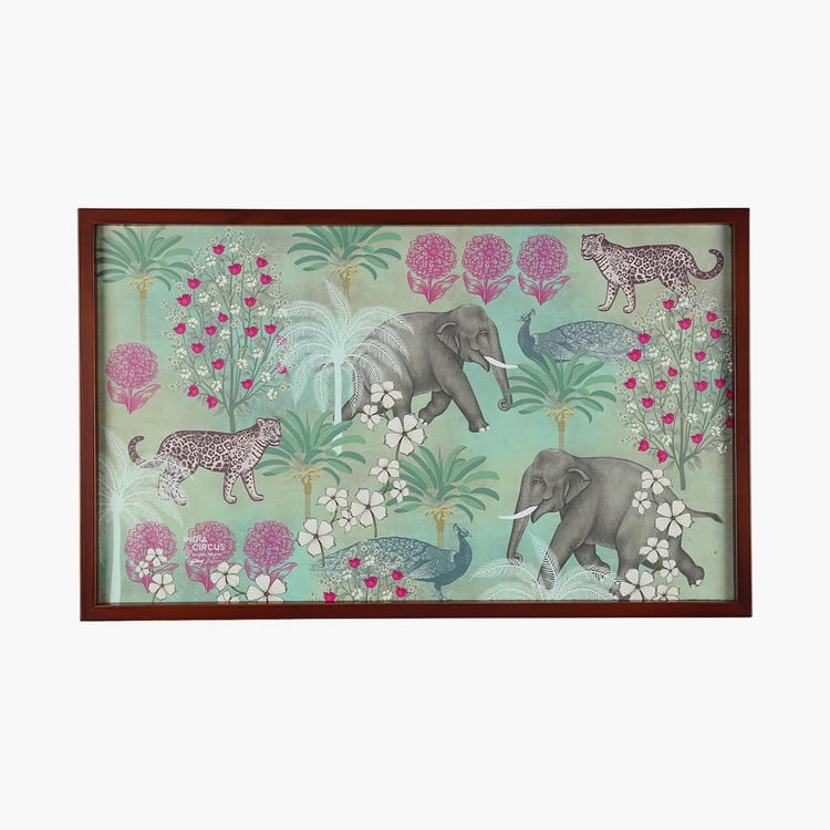 INDIA CIRCUS Printed Wildlife Safari Breakfast Tray