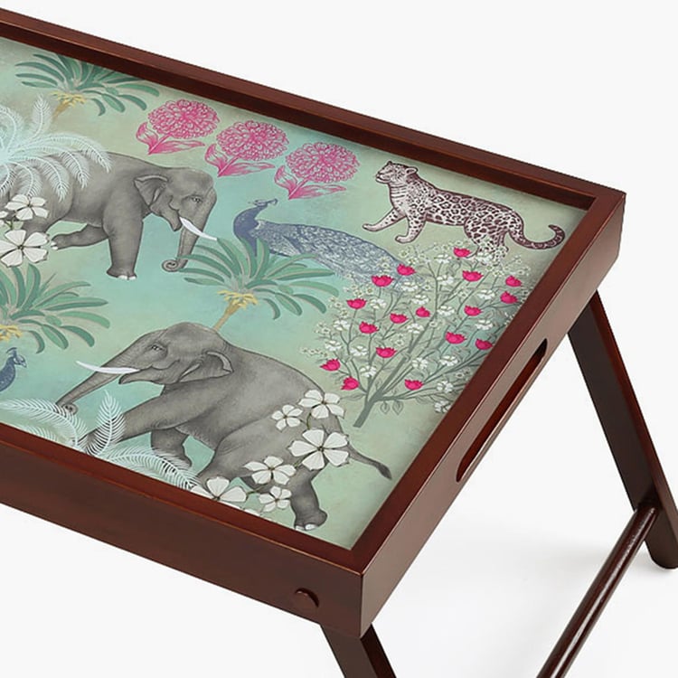 INDIA CIRCUS Printed Wildlife Safari Breakfast Tray