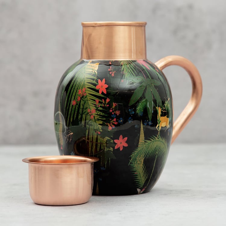 INDIA CIRCUS Forest Fetish Copper Jug Set