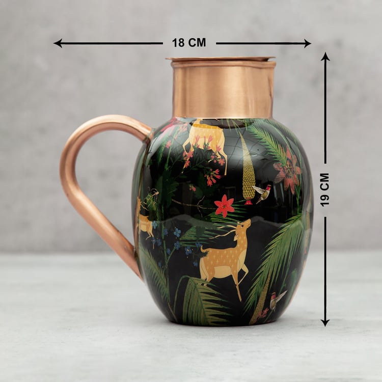 INDIA CIRCUS Forest Fetish Copper Jug Set