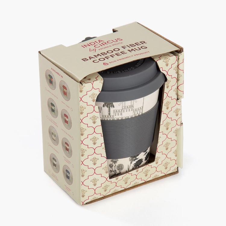 INDIA CIRCUS Printed Monochrome Palatial Courtyard Bamboo Frankie Cup