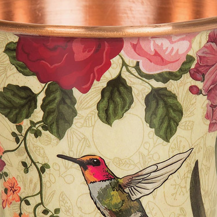 INDIA CIRCUS Printed Bird Land Copper Tumbler