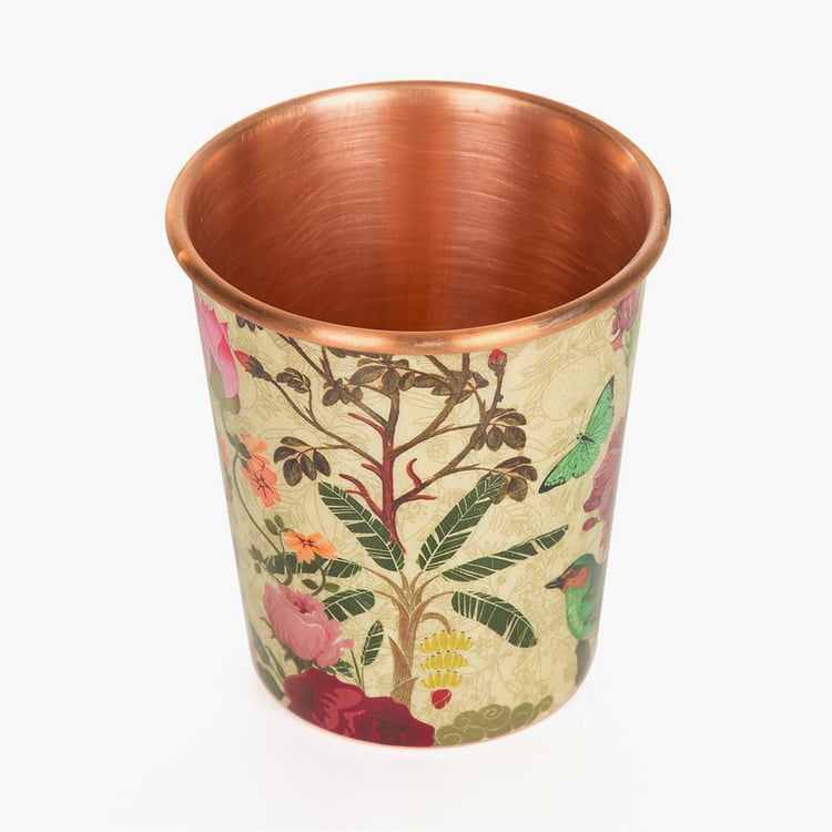 INDIA CIRCUS Bird Land Printed Copper Tumbler