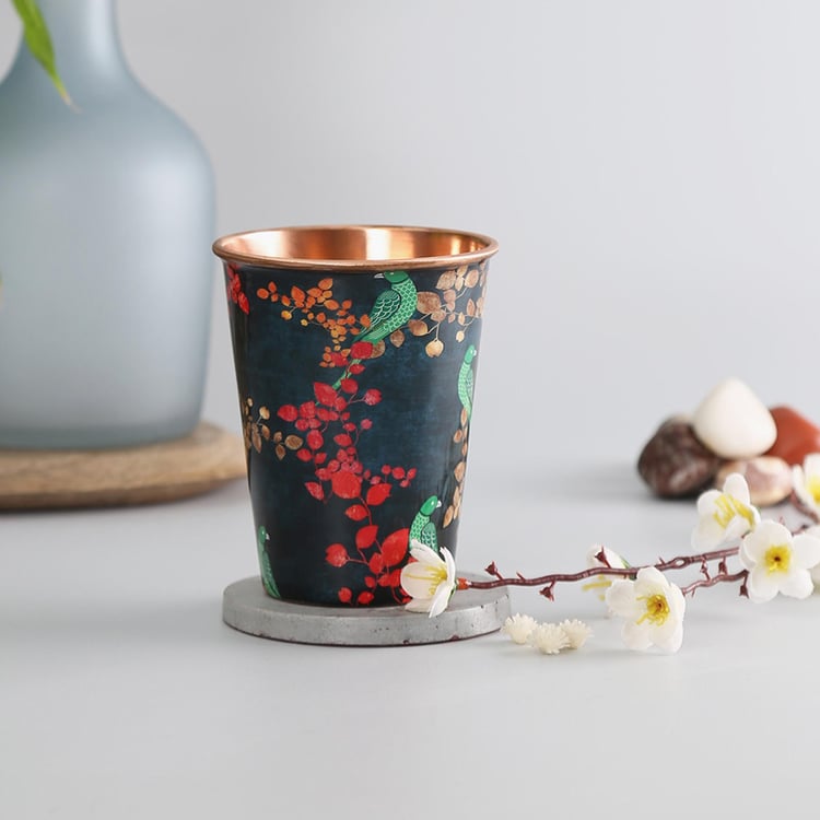 INDIA CIRCUS Parrots of the night Printed Copper Tumbler