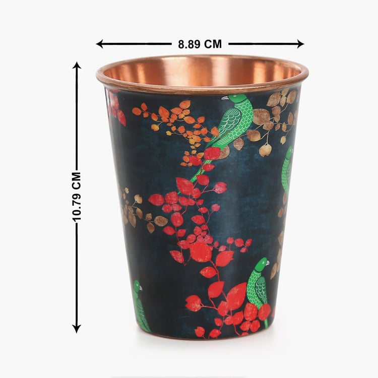INDIA CIRCUS Parrots of the night Printed Copper Tumbler