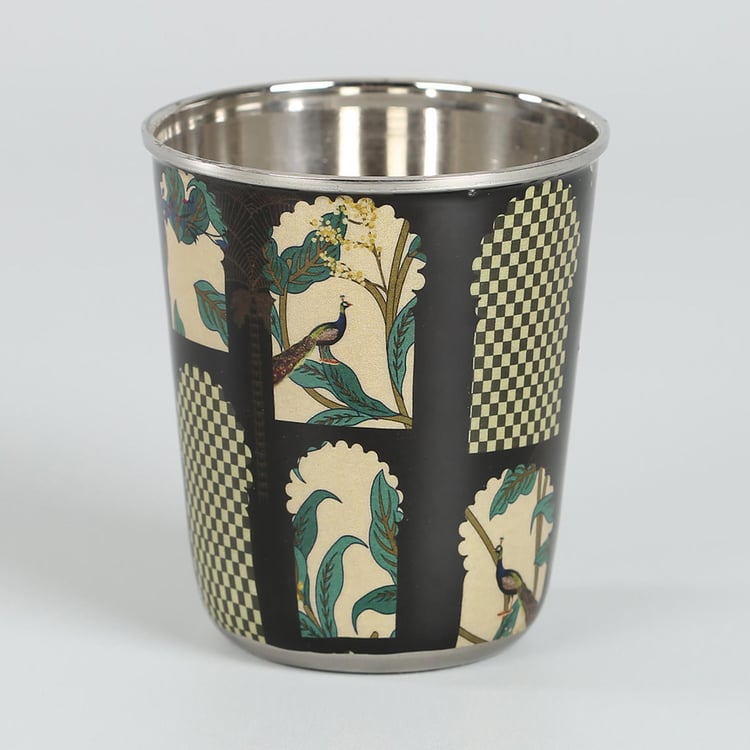 India Circus Signature Windows Printed Steel Tumbler - Set of 2 - 200 ml