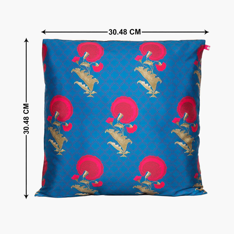 INDIA CIRCUS Flower Regalia Cushion Cover - 30.5 x 30.5 cm