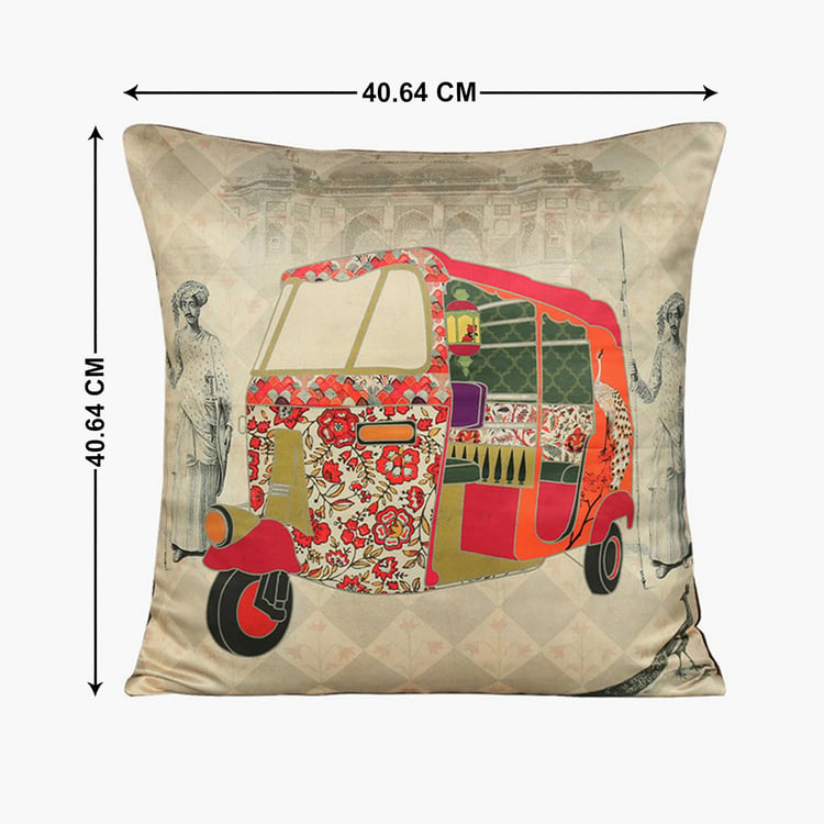 INDIA CIRCUS The Mughal Rickshaw Cushion Cover - Set of 5 - 40 x 40 cm