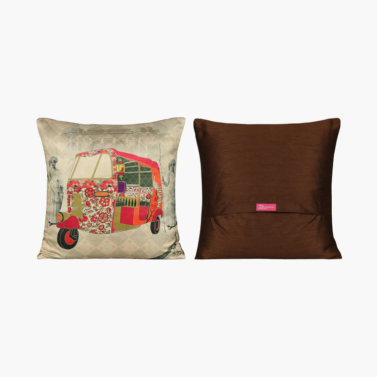 INDIA CIRCUS The Mughal Rickshaw Cushion Cover - Set of 5 - 40 x 40 cm