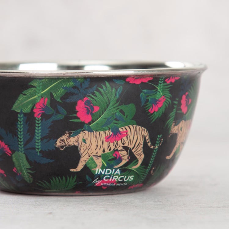 INDIA CIRCUS Tropical Tiger Printed Katori