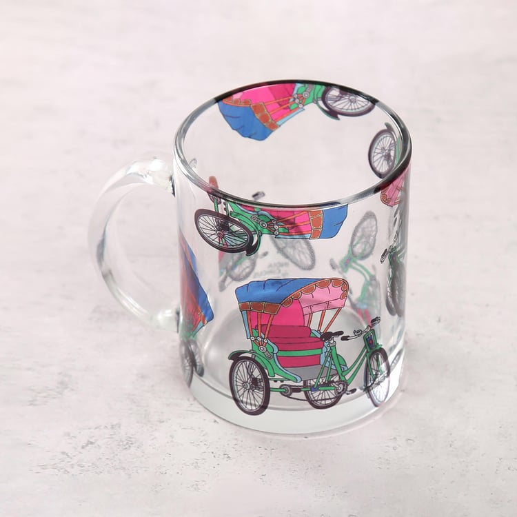 INDIA CIRCUS Printed Pop Tanga Glass Mug