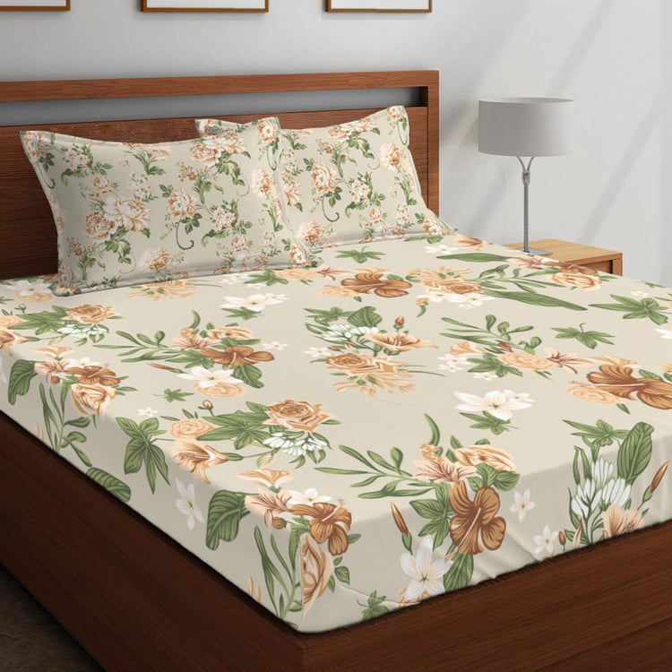 LAYERS Tuscany Printed 3-Pc. Queen-Size Bed Sheet Set - 224 x 254 cm