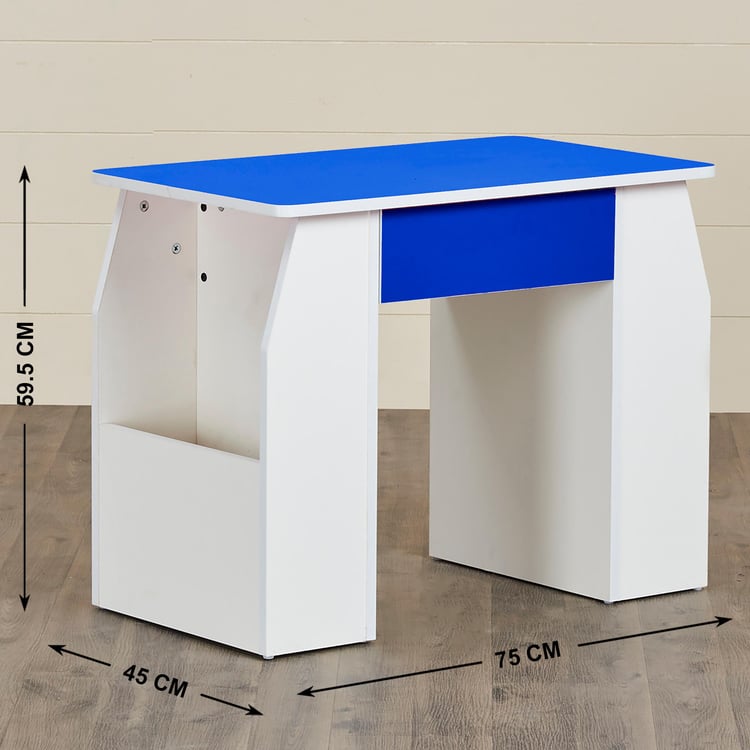 Helios Oregon Kids Study Table - Blue and White