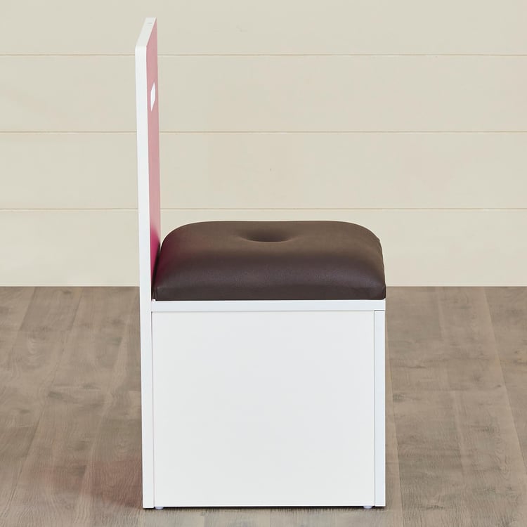 Helios Oregin Kids Study Chair - White and Pink