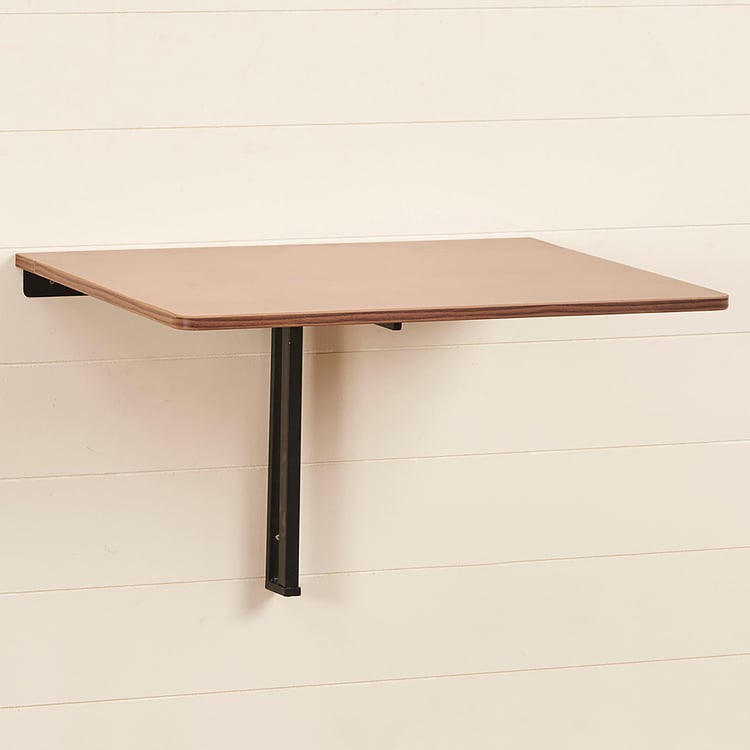 Helios Butterfly Wall Mounted Drop Leaf Table - Brown