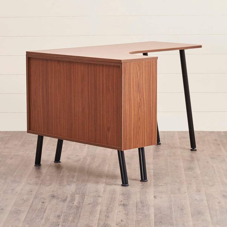 Helios Cozo Study Desk with Drawer - Brown