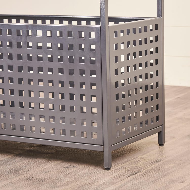 Helios Jos Metal Storage Bin - Grey