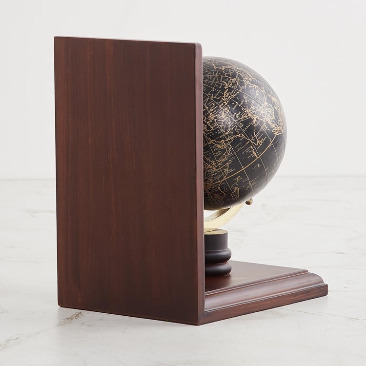 Splendid Black MDF Book-end World Globe