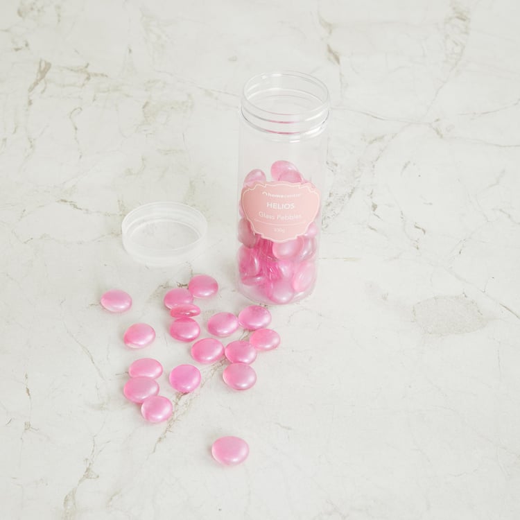 Helios Pink Glass Pebbles Box