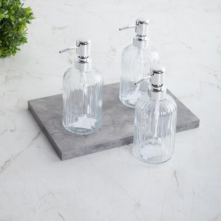 Orion Set of 3 Glass Soap Dispensers