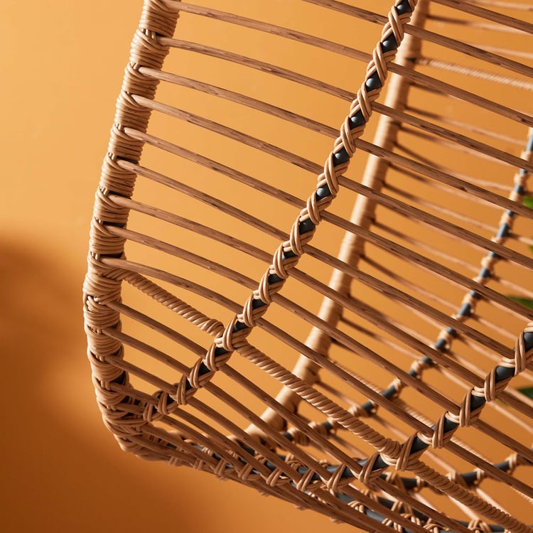 Darius Metal Hanging Swing with Stand - Brown