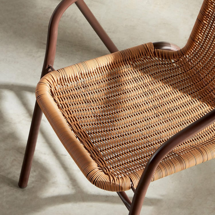 Fullerton Polyrattan Chair - Brown