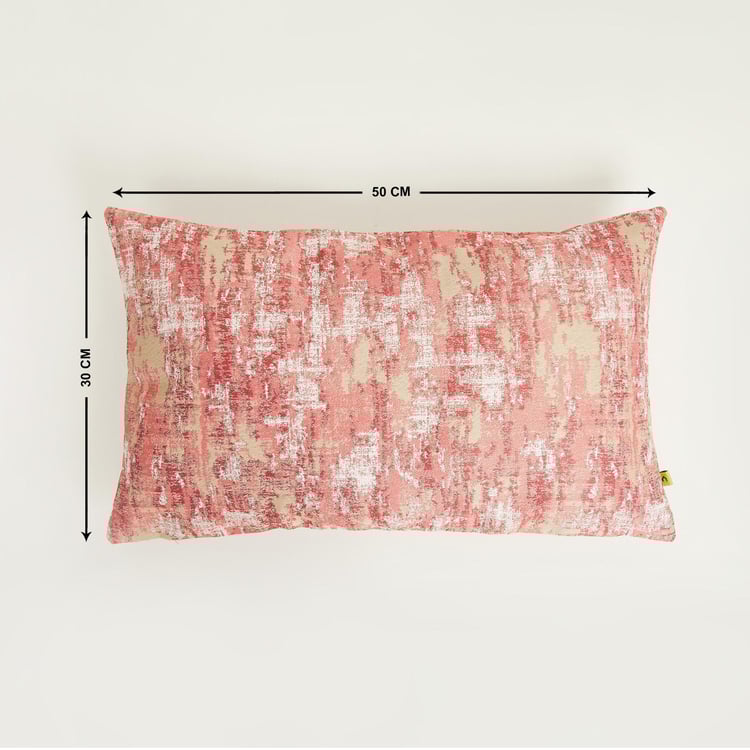 My Bedding Bishop Jacquard Pink Cushion Cover- Set of 2- 30 x 50 cm