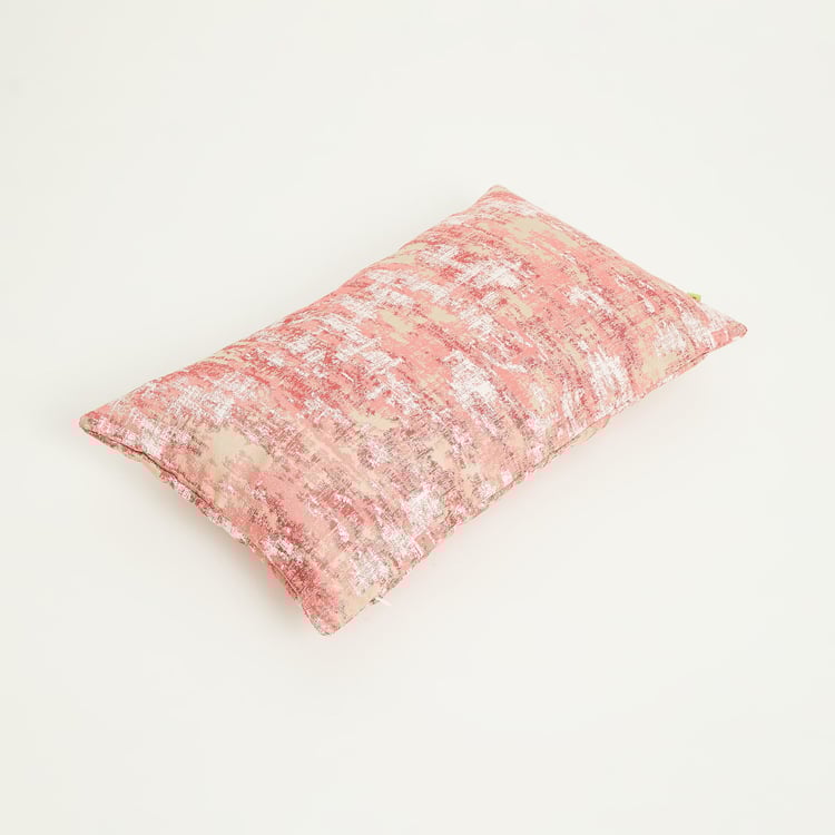 My Bedding Bishop Jacquard Pink Cushion Cover- Set of 2- 30 x 50 cm
