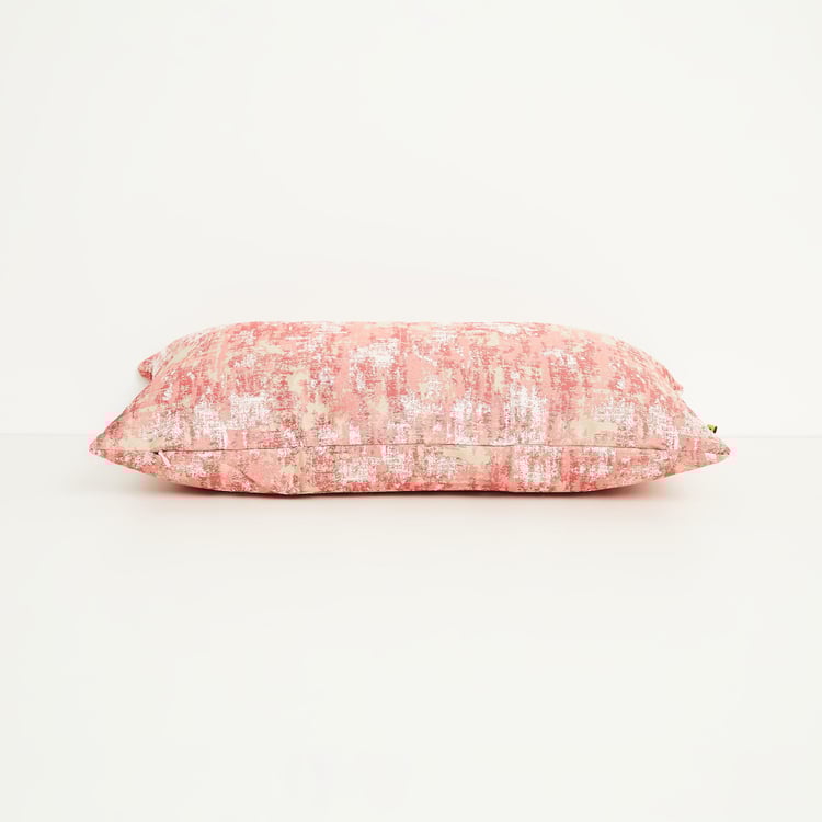 My Bedding Bishop Jacquard Pink Cushion Cover- Set of 2- 30 x 50 cm