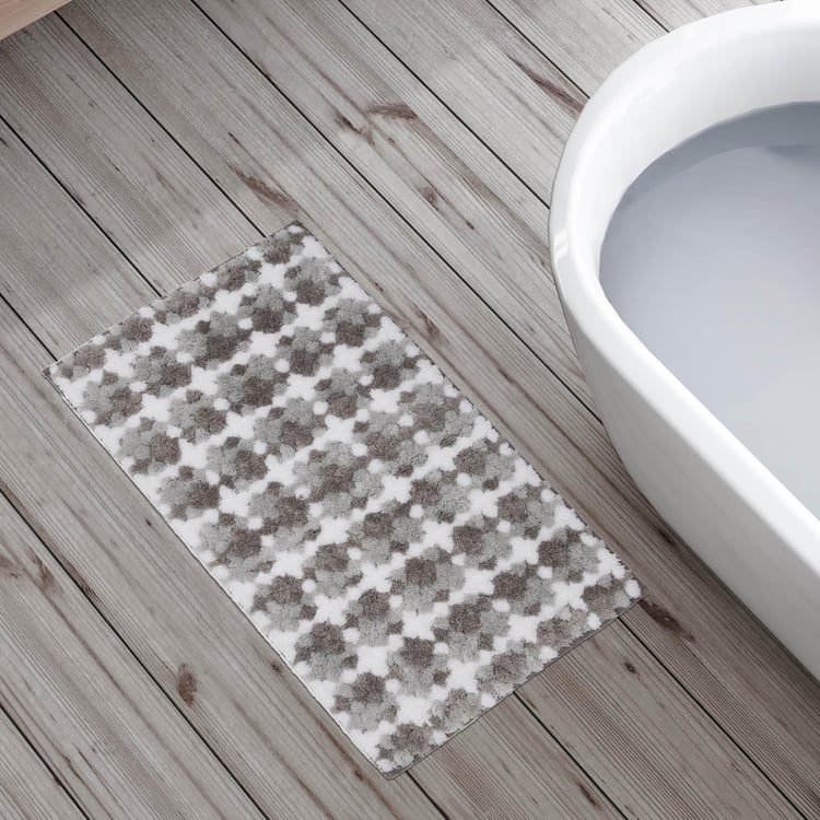 Berlin Grey Textured Bathmat - 50x75cm