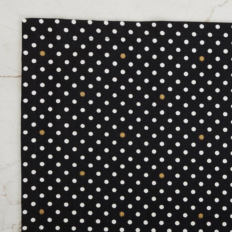 Andrey Charlie Printed Black Placemat- Set of 2- 33 x 48 cm