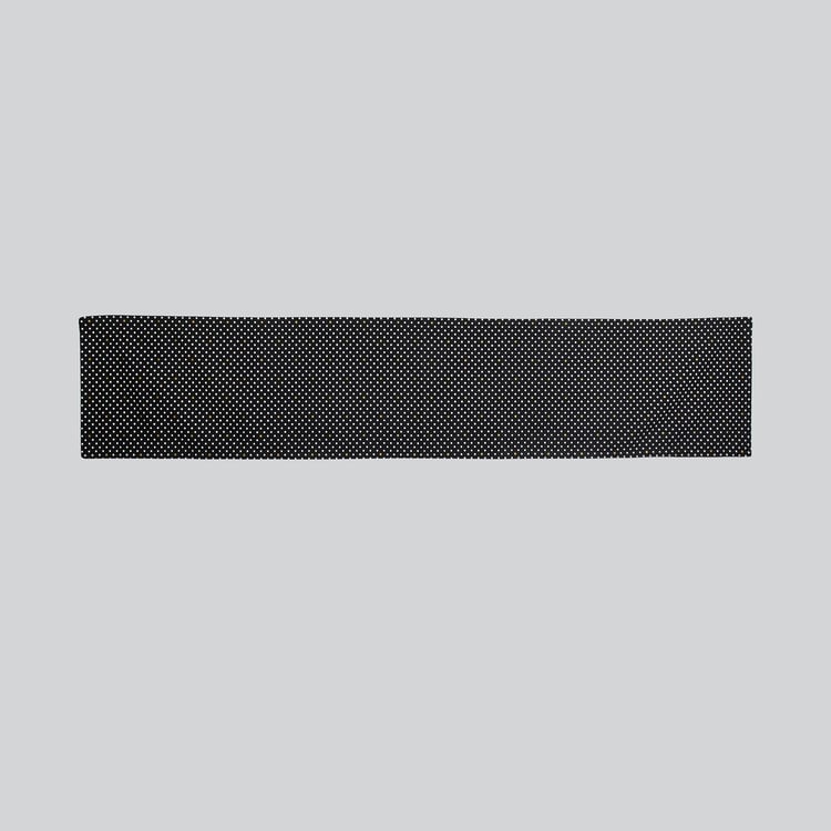 Andrey Charlie Printed Black Table Runner- Cotton- 33 x 180 cm