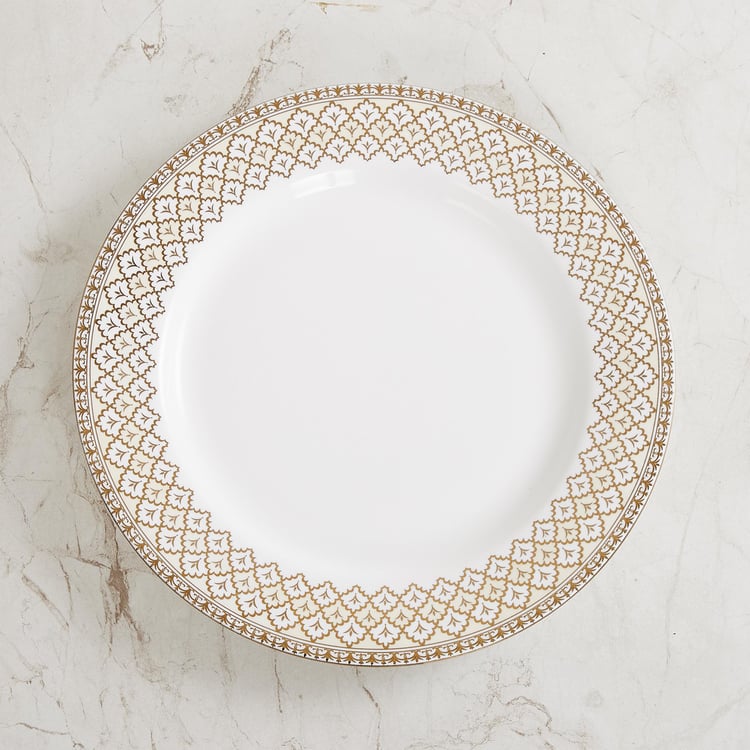 Fiesta-Ebony Printed Dinner Plate - 28 cm