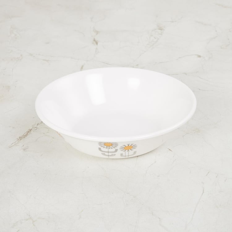 Meadows Siena Serving Bowl- White- Melamine- 18.8 x 5 cm
