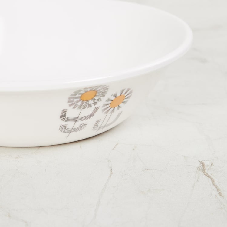 Meadows Siena Serving Bowl- White- Melamine- 18.8 x 5 cm