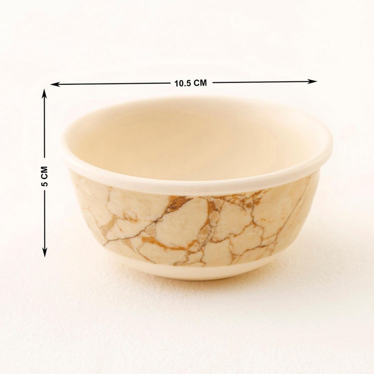 Fiesta Beige Textured Melamine Veg Bowl - 250 ml - 10.5 x 5 cm