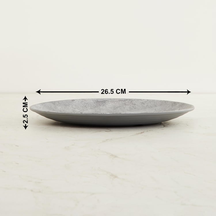 Fiesta Persian Round Dinner Plate-Melamine- 26.5cm- Grey