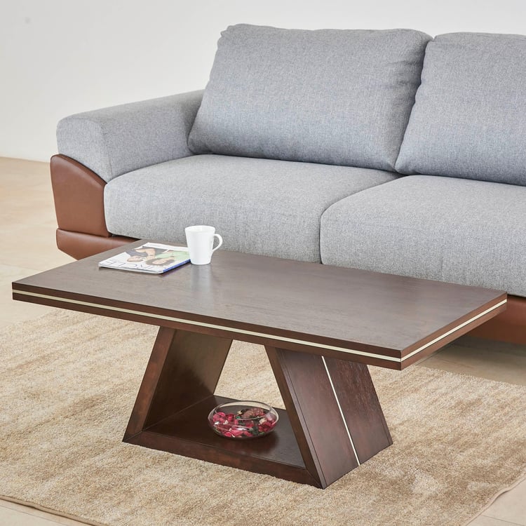 Valencia Rubber Wood Coffee Table - Brown