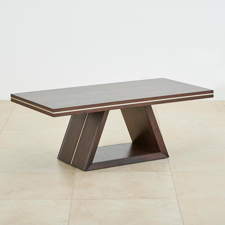 Valencia Rubber Wood Coffee Table - Brown