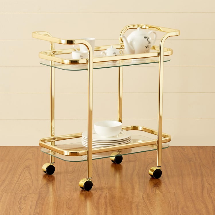 Montoya Serving Trolley - Gold