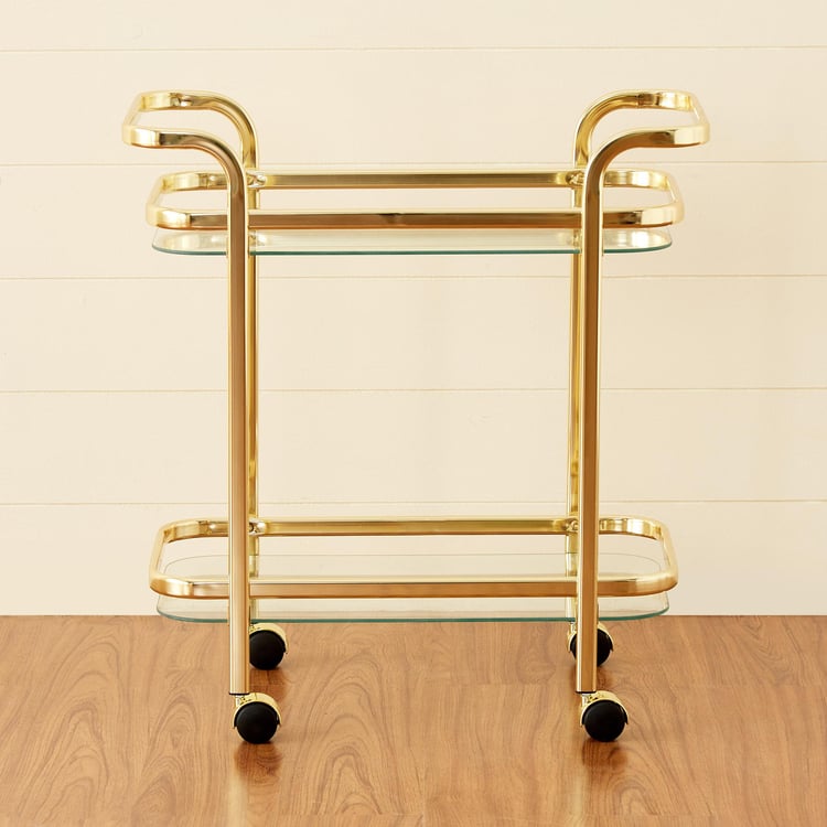 Montoya Serving Trolley - Gold