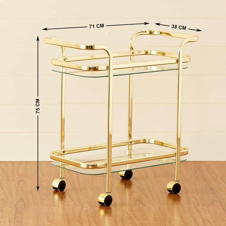 Montoya Serving Trolley - Gold